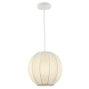 Skandynawska lampa wisząca Dana ML1805 kula tkanina biały