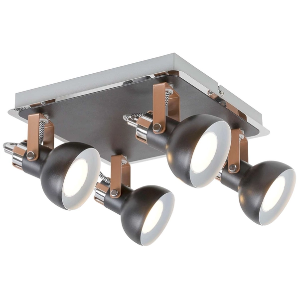 LAMPA sufitowa BALZAC 5612 Rabalux regulowana OPRAWA industrialne reflektorki czarne