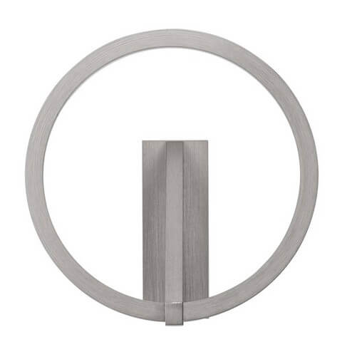 Metalowa lampa ścienna ring ZUDANEZ LE44768 LED 10W 2700-4000K szara