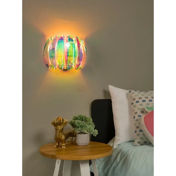 Dekoracyjna lampa ścienna Glinstar 34247/01/99 Lucide do salonu kolorowa