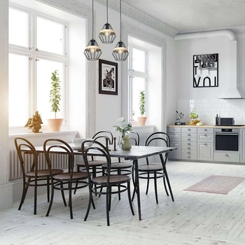 Druciana LAMPA wisząca CLIFF MLP5525 Milagro skandynawska OPRAWA metalowe klatki ZWIS na listwie czarny