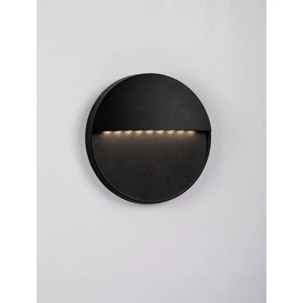 Metalowy kinkiet ścienny do ogrodu FRAVONO LE75293 LED 5W 3000K IP54 czarny