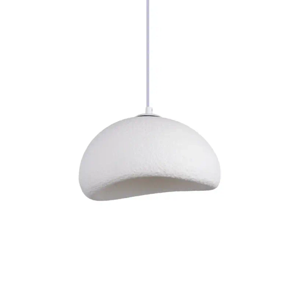 Skandynawska lampa wisząca Nube LP-0030/1P 40cm WH kopuła biała