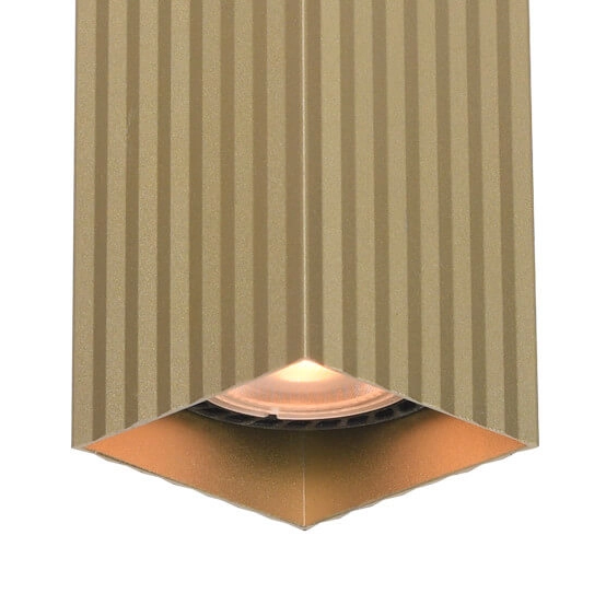 Natynkowa lampa Tecno CLN-37492-M-GD Italux do sypialni metalowa złota