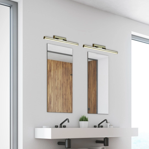 Regulowana LAMPA ścienna SILAS 5727 Rabalux metalowa OPRAWA kinkiet łazienkowy belka LED 18W 4000K IP44 chrom biała