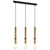 Wisząca LAMPA TORLA PEN-5041-3-BKBR Italux OPRAWA tuby zwis OPRAWKI na żarówkę na listwie mosiądz