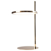 Stolikowa lampka do gabinetu LOZANNA T0042 Maxlight LED 14W 3000K obręcz złota