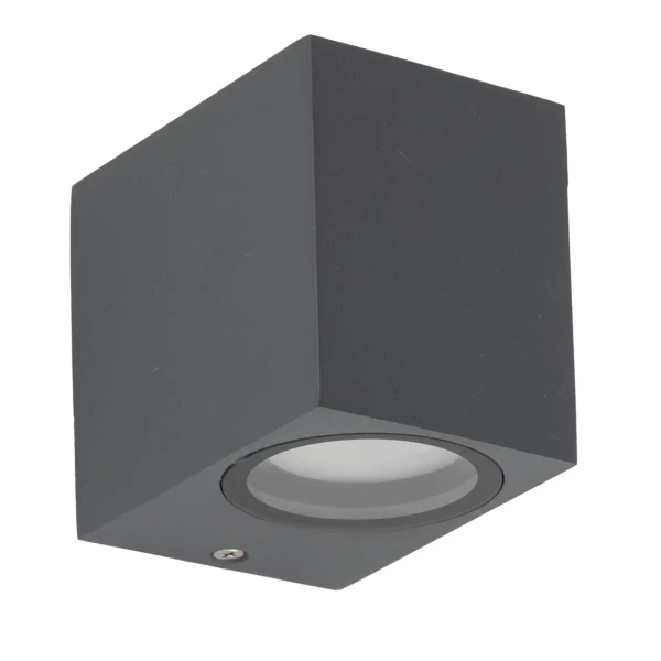 Zewnętrzny kinkiet naścienny Axis 10969 kwadratowy IP44 szary