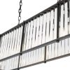 Owalna wisząca lampa Kiran KIR3422 nad stół kryształowy czarny