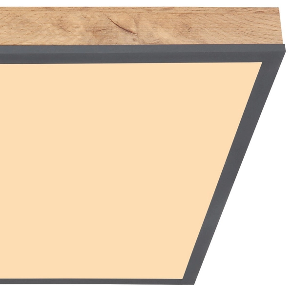 Ekologiczna LAMPA sufitowa DORO 416080WD2 Globo nowoczesna LED 24W 3000K do salonu drewno