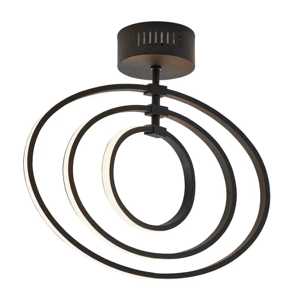 Sufitowa lampa okręgi Avali 80682 LED 24,12W 3000K czarny biały