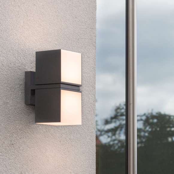 Lampa elewacyjna CUBA 5193801118 LED 23W 3000K kinkiet outdoor IP54 szary