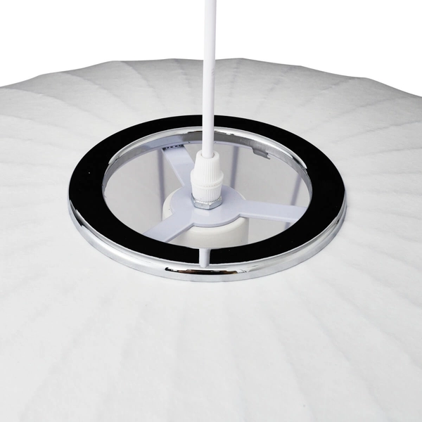 Wisząca lampa SILK ST-2328-50 Step Into Design owalna tkanina biała