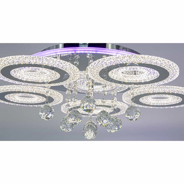 Ledowy plafon Marbella DRS2210/5 133W 5-punktowy pilot chrom