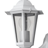 Lampa na elewację metalowa VELENCE 8203 szklana IP43 przezroczysta biała