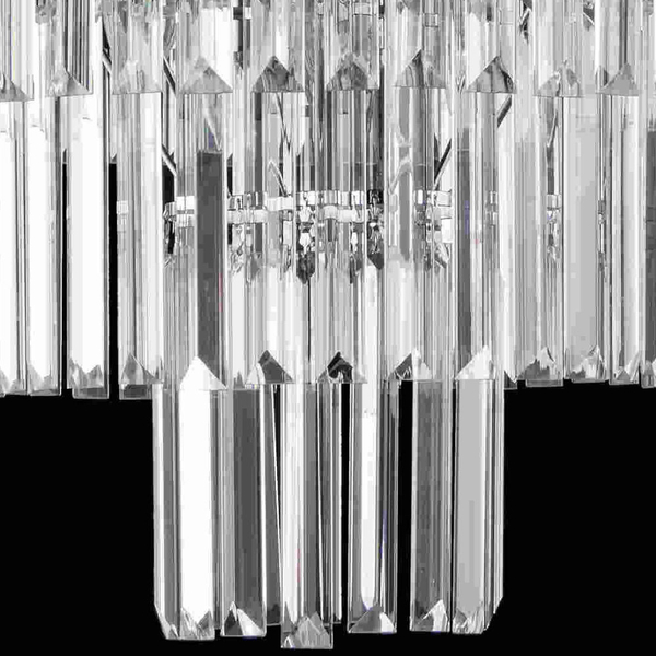 Pałacowa lampa wisząca VEN E1735/9 CR kryształowa glamour na łańcuchu chrom