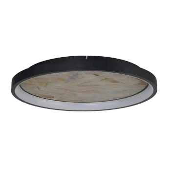 Plafon metalowy do salonu KRYPTON AZ6665 LED 40W CCT brązowy czarny