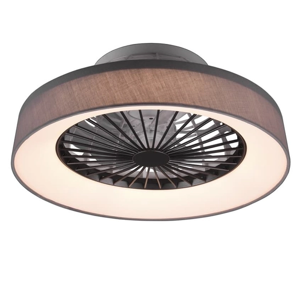 Ledowy plafon z wentylatorem FARSUND R62662111 RL Light 30W 3000-6500K ściemniany szary