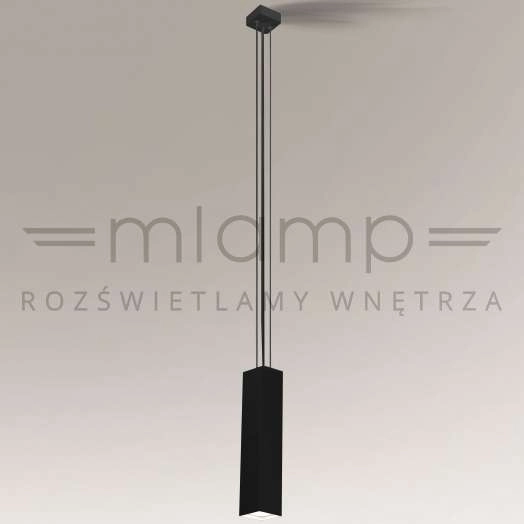 LAMPA wisząca NODA 5543 Shilo metalowa OPRAWA prostokątna zwis czarny