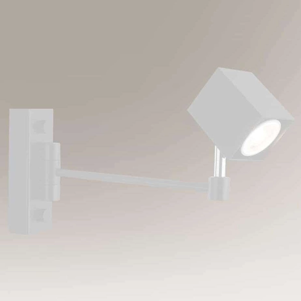 Regulowana LAMPA kinkiet INABE 7799 Shilo metalowa OPRAWA ścienny reflektorek biały