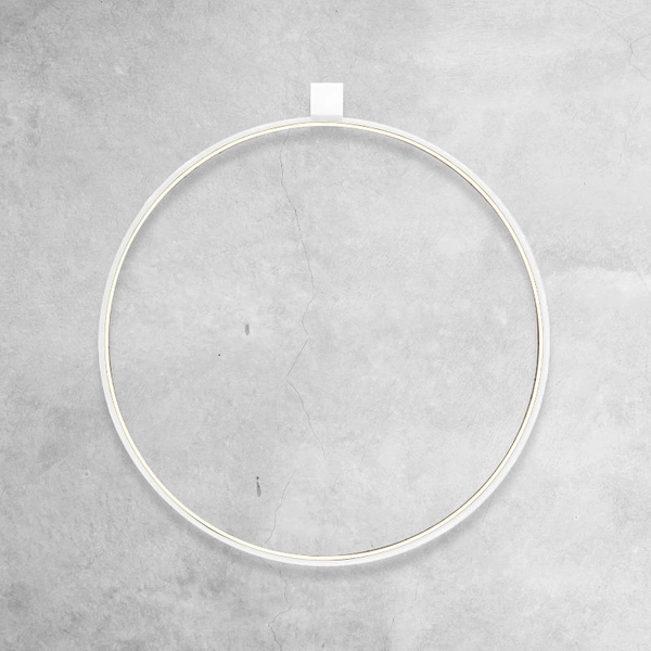 Ścienna lampa ring Agaro 4301 LED 19W 3000K do sypialni biała