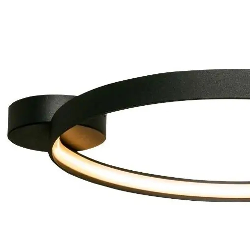 Sufitowa lampa okrągła Carlo LA0770 LED 30W 3000K czarny plafon do pokoju