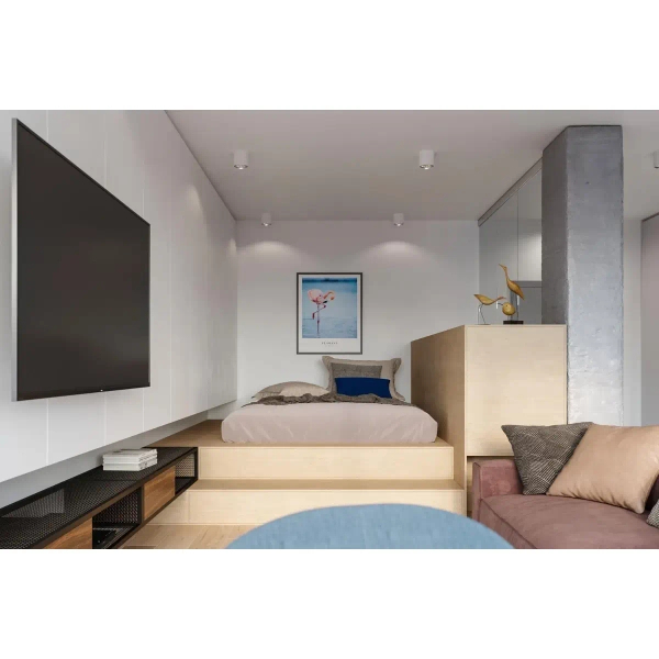 Spot LAMPA sufitowa SL.0695 metalowa OPRAWA downlight natynkowa tuba biała