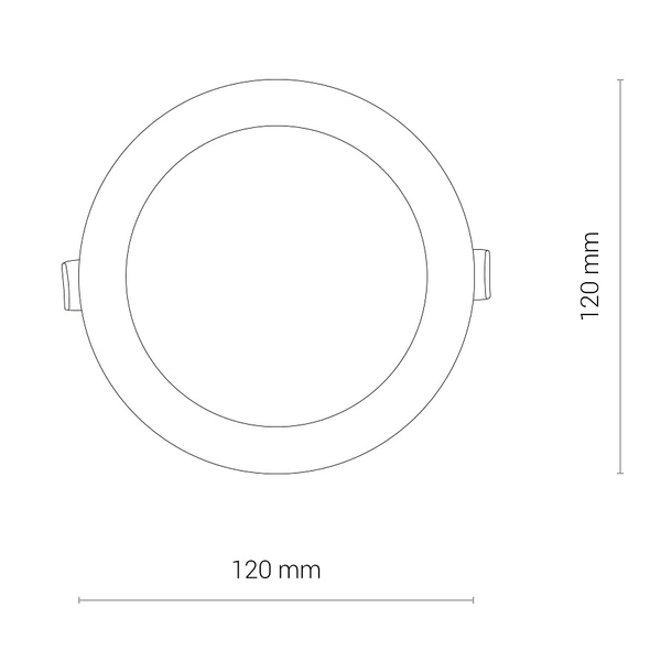 LAMPA sufitowa KOS 8782 Nowodvorski okrągła OPRAWA LED 8W 3000K wpust łazienkowy IP44 biały