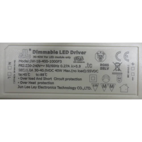 Lampa ściemnialna wisząca ZENITRA DL331320310 LED 34W 4000K biała