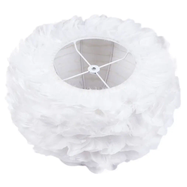 Pierzasta lampa sufitowa Feather CHUF-E27 dekoracyjny zwis dla dzieci biały