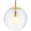 Wisząca LAMPA hygge ALUR S 10737109 Kaspa szklana OPRAWA kulisty ZWIS skandynawski kula ball złota przezroczysta