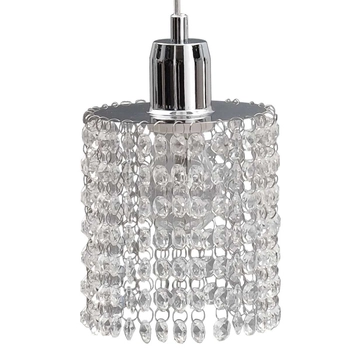 Wisząca LAMPA glamour KET536 metalowa OPRAWA zwis kryształki crystals chrom srebrne