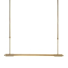 Wisząca lampa belka FLUSORE P0660D LED 12W 3000K metalowa złota