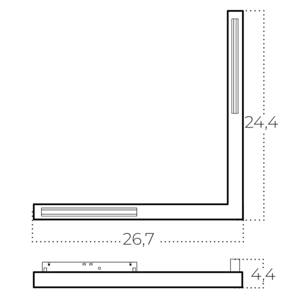 Lampa sufitowo-ścienna ALFA AZ6288 LED 24W 3000-6000K czarny