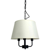Wisząca lampa abażur Pasteri 31-01351 Candellux na łańcuchu beż czarna