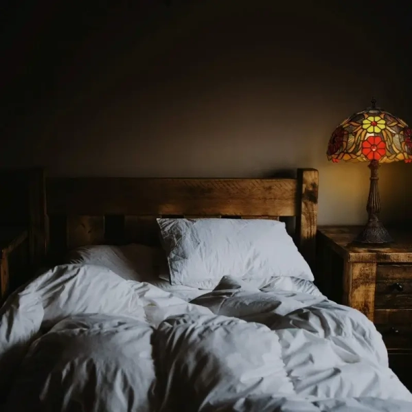 Witrażowa lampa stołowa Capolavoro ABR-LS-CAPO1 szklana kolorowa