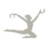 Uchwyt z możliwością regulacji BALLERINA 11801 metalowy jedwabisty szary