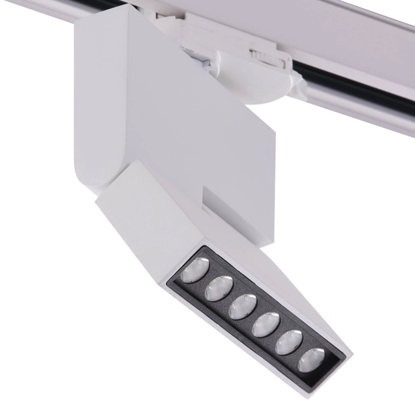 Biała lampa Leon AZ3490 LED 12W regulowana do 3-fazowego systemu szynowego