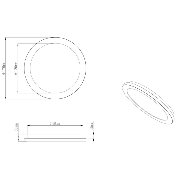 Łazienkowy plafon okrągły CAMILLUS R62921001 LED 10W 3000K IP44 biały