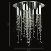 Kryształowa LAMPA sufitowa LARIX MX93708-5A Italux plafon OPRAWA glamour crystal chrom przezroczysta