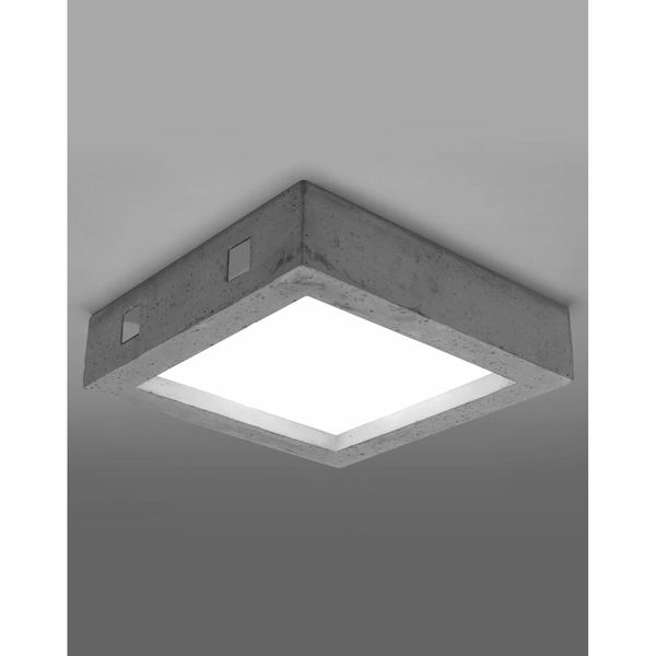 Betonowy plafon kuchenny SL.0995 LED 18W kwadratowa lampa sufitowa