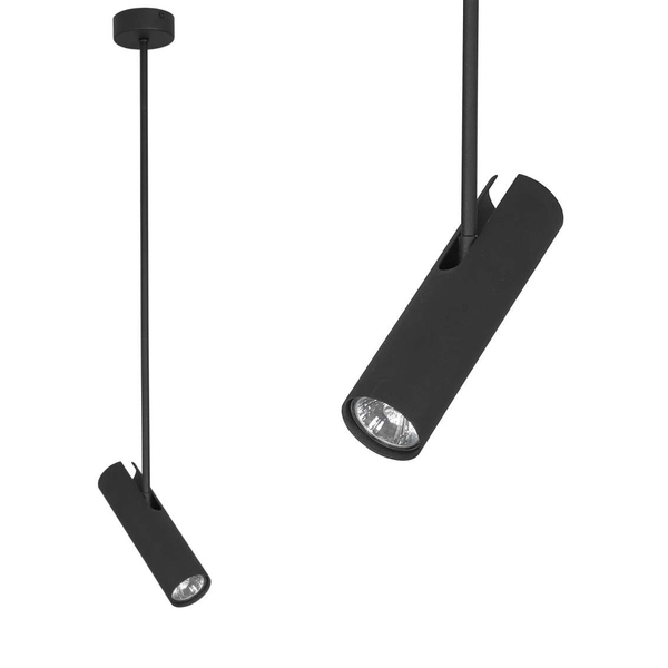 Sufitowa LAMPA spot EYE SUPER B 6503 Nowodvorski halogenowa OPRAWA metalowa tuba czarna