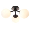 Okrągła lampa sufitowa Pulsa 93489 szklane kule IP44 biały czarny