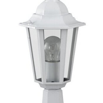 Klasyczna lampka ogrodowa VELENCE 8205 metalowa szklana IP43 biała