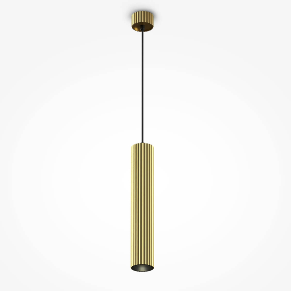 Ścienna lampa Calipso P106PL-01-GU10-BS metalowa tubka mosiądz