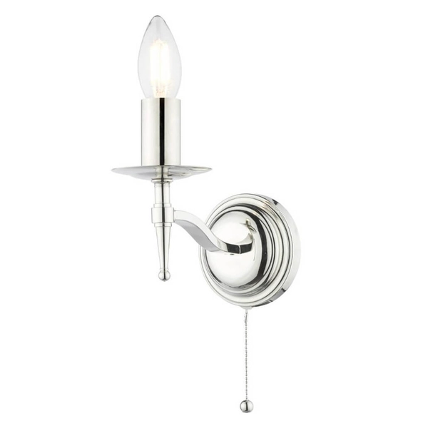 Pałacowy kinkiet ścienny Marble MAR0738-EH Dar Lighting świecznikowy srebrny