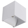 Lampa ścienna Mars AZ0896 metalowa przyścienna kostka cube biała