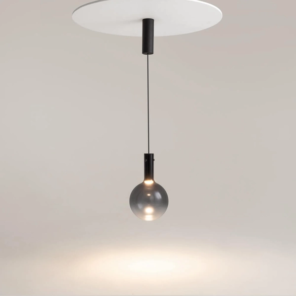 Lampa wisząca Nebula MOD182PL-L4B3K LED 4W 3000K czarna przydymiona