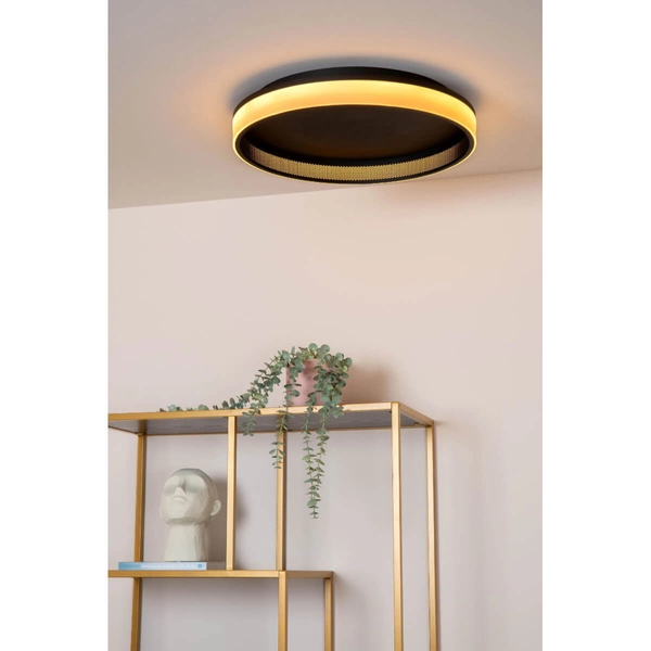 Ściemnialny plafon Estreja 71102/40/30 LED 40+10W 2500-3000K czarny