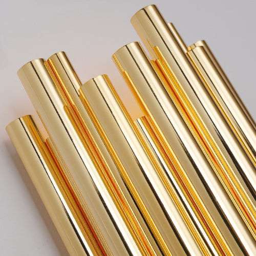 Dekoracyjny kinkiet ścienny Tubo ST-1671 gold Step rurki złote